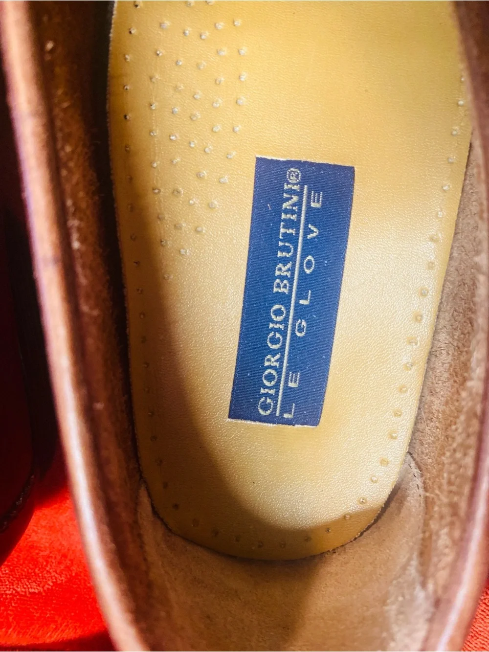 Giorgio Brutini Tan/Brown Leather Tassel Slip-On Loafers